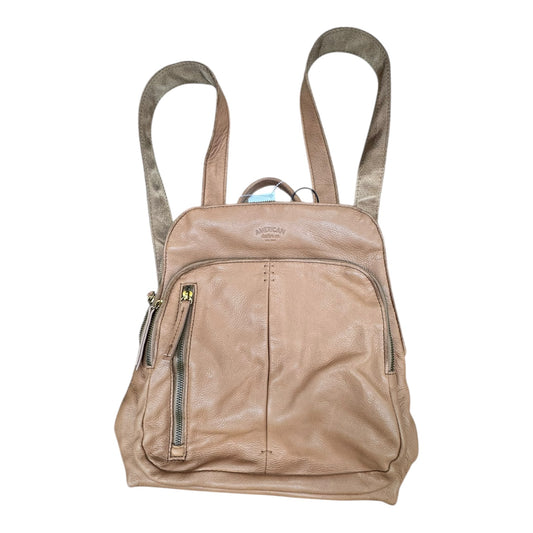 Backpack Leather By AMerican Leather In Brown, Size:Small