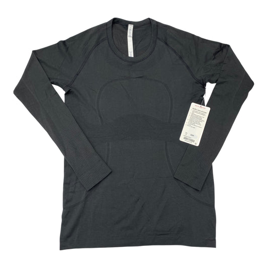 Athletic Top Ls Crewneck By Lululemon In Black, Size:12
