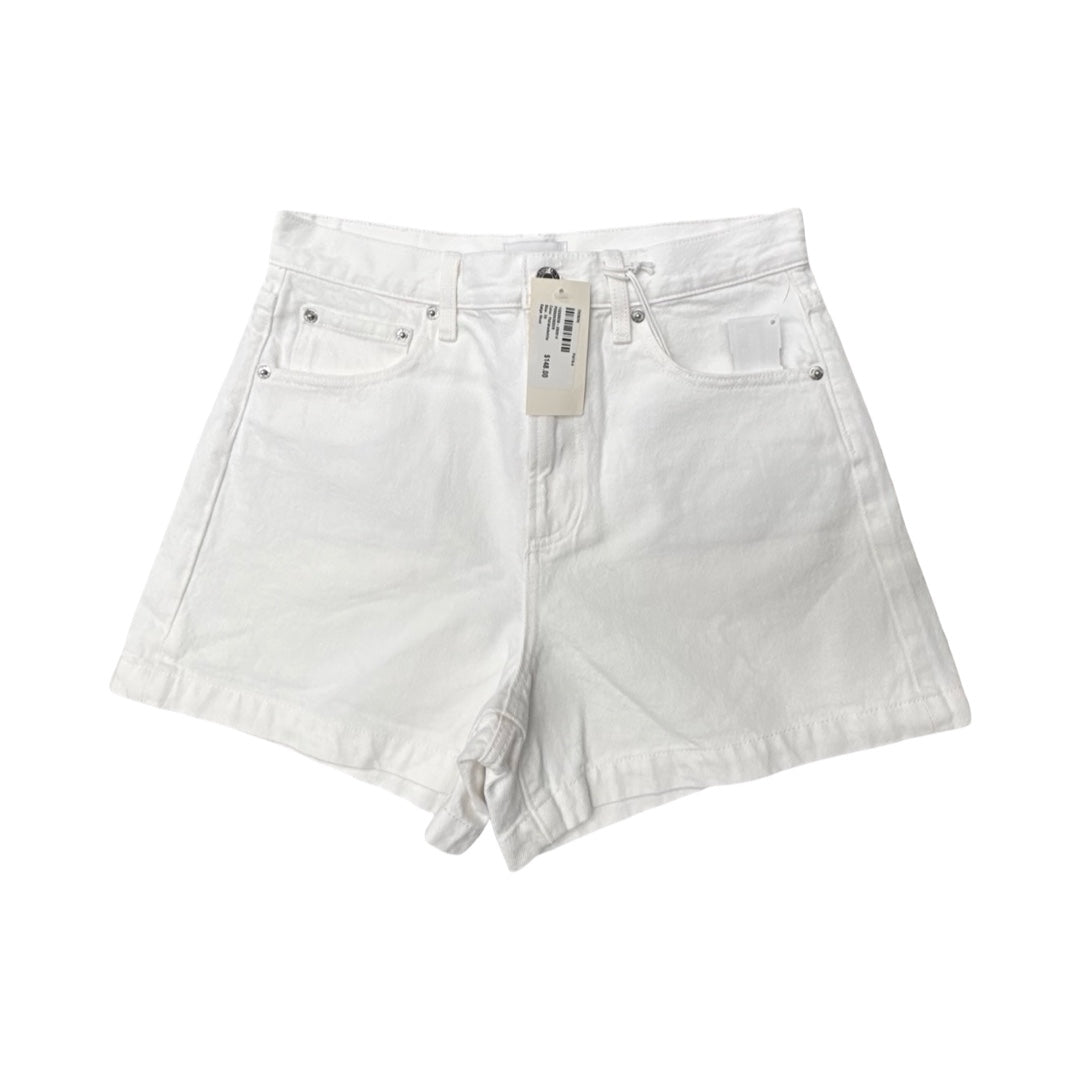 Shorts By Pistola In White Denim, Size:6