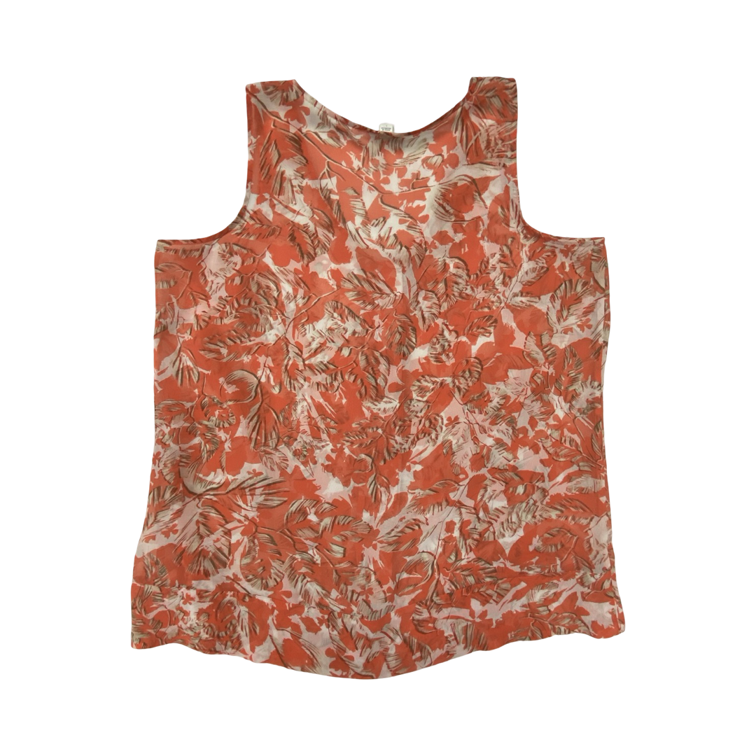 Top Sleeveless By J. Jill In Orange, Size:L