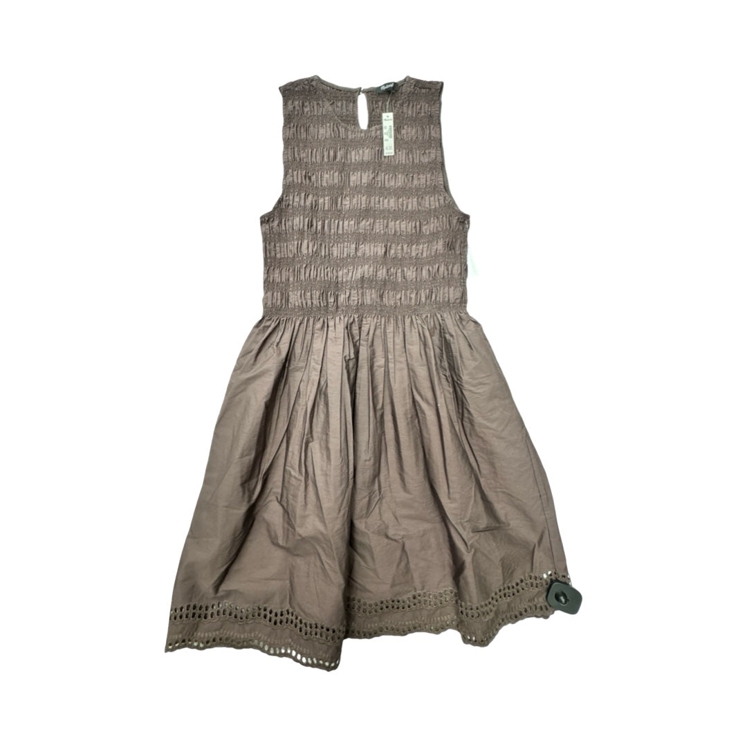 Dress Casual Midi By Madewell In Brown, Size:L