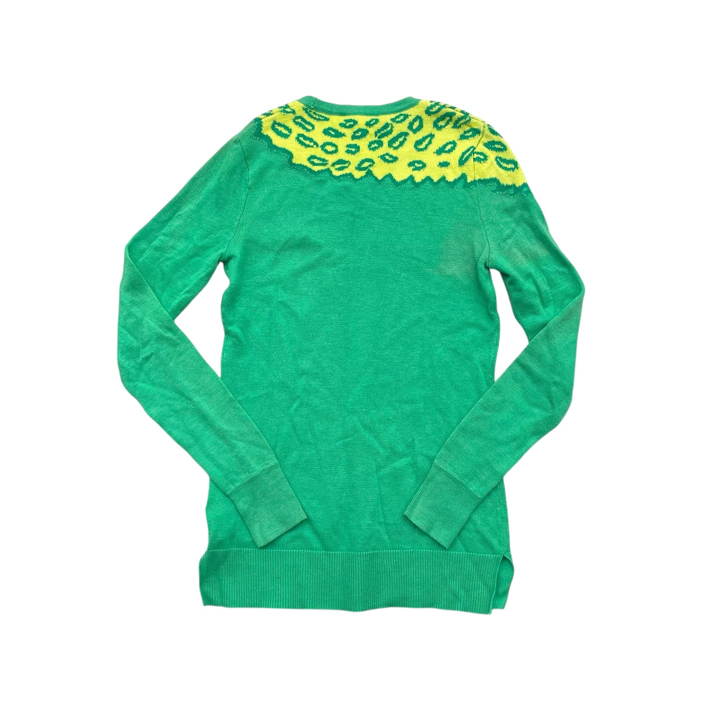 Sweater Designer By Lilly Pulitzer In Green & Yellow, Size:Xs
