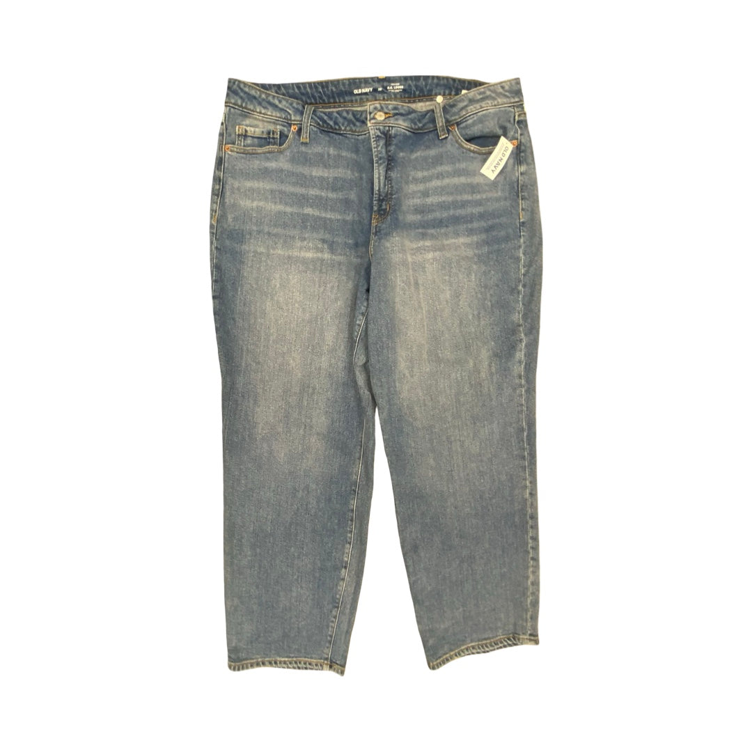 Jeans Boyfriend By Old Navy In Blue, Size:20