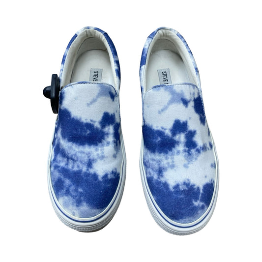 Shoes Sneakers By Steve Madden In Blue & White, Size:6.5