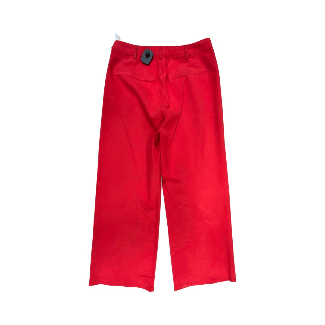 Pants Wide Leg By Entro In Red, Size:M