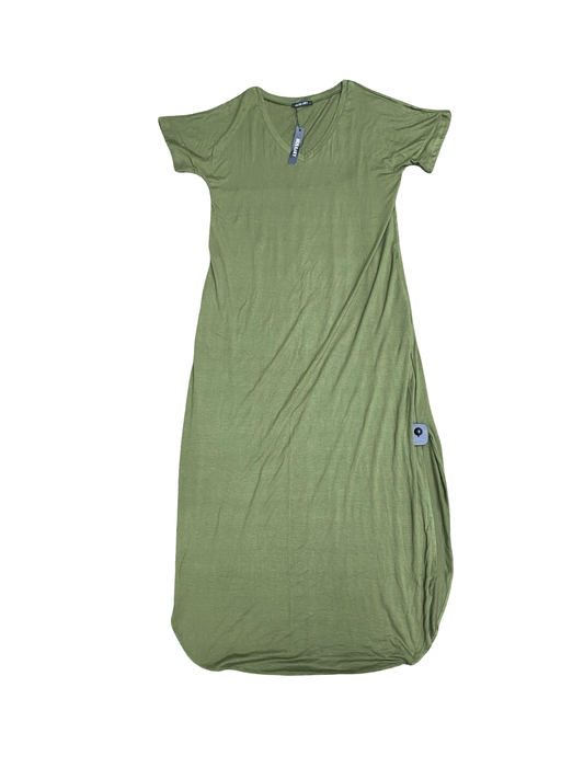 Dress Casual Midi By Cmc In Green, Size:L