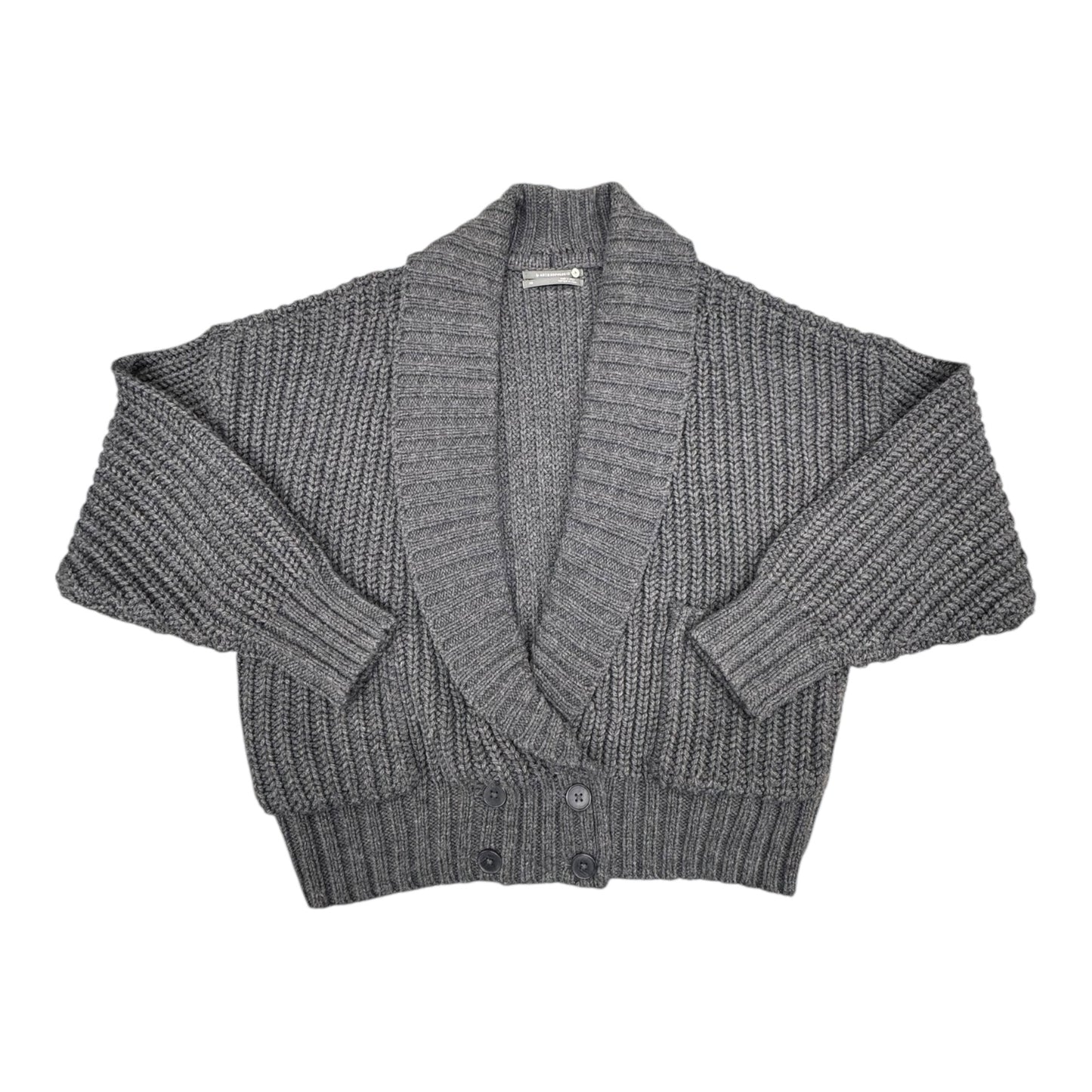 Sweater Cardigan By Anthropologie In Grey, Size:Xs