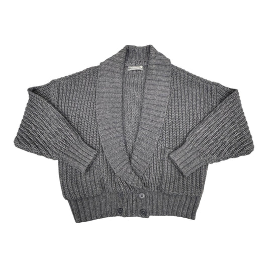 Sweater Cardigan By Anthropologie In Grey, Size:Xs