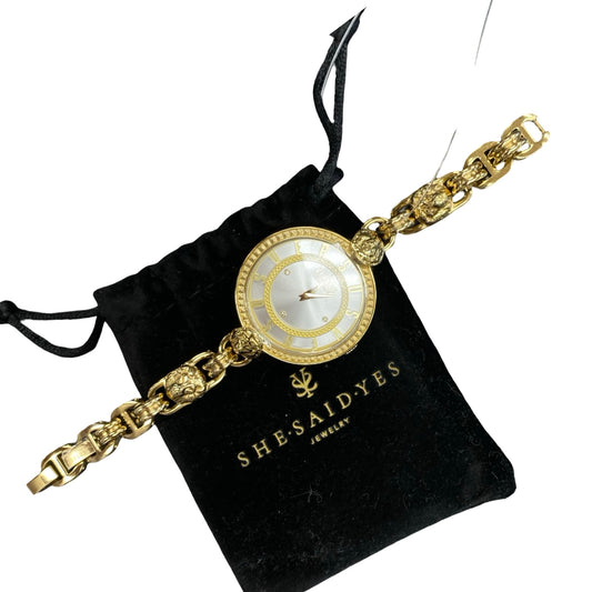 Watch Luxury Designer By Versace In Gold