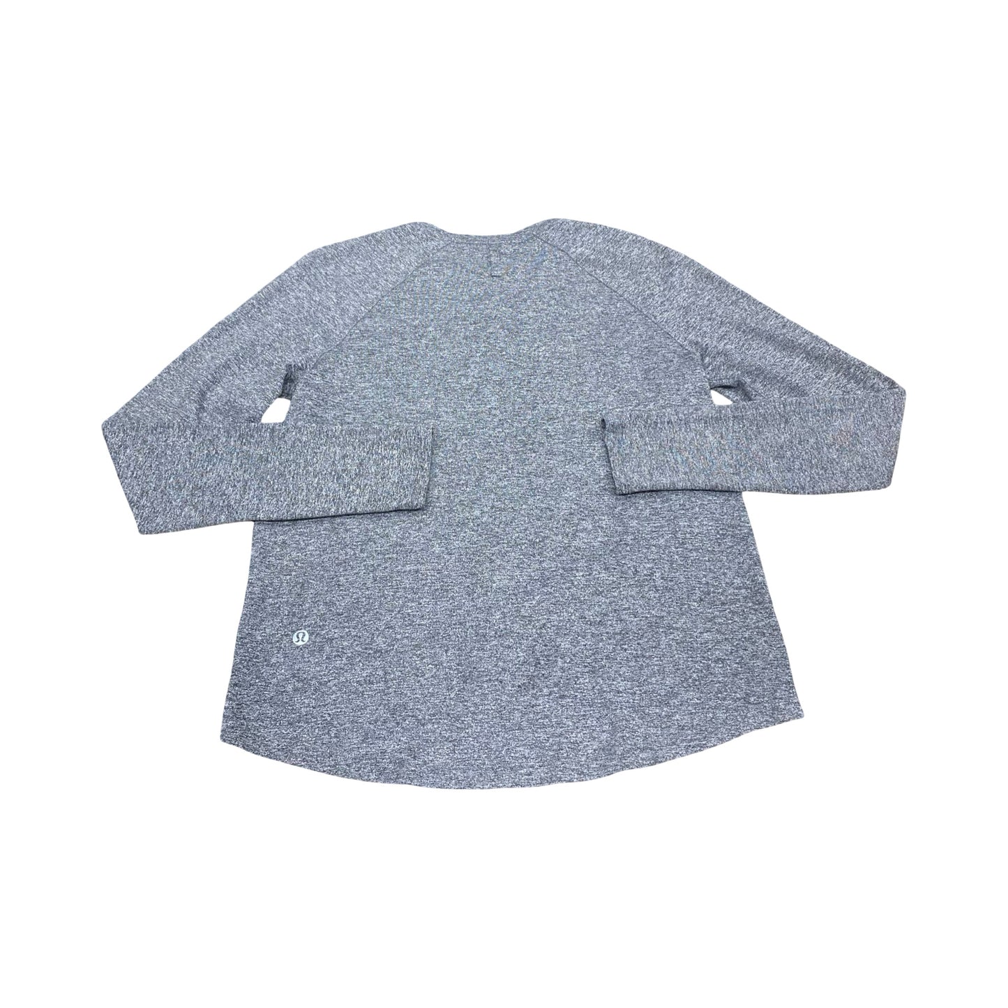 Athletic Top Ls Crewneck By Lululemon In Grey, Size:4