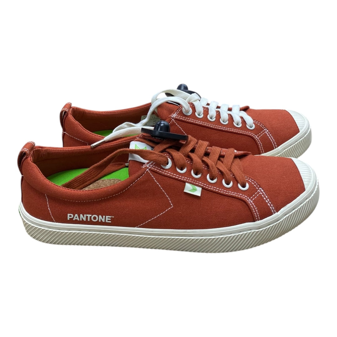 Shoes Sneakers By Clothes Mentor In Orange, Size:12.5