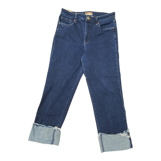 Jeans Cropped By Kut In Blue Denim, Size:8