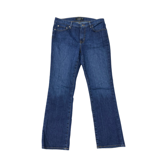 Jeans Straight By Lauren By Ralph Lauren In Blue, Size:12