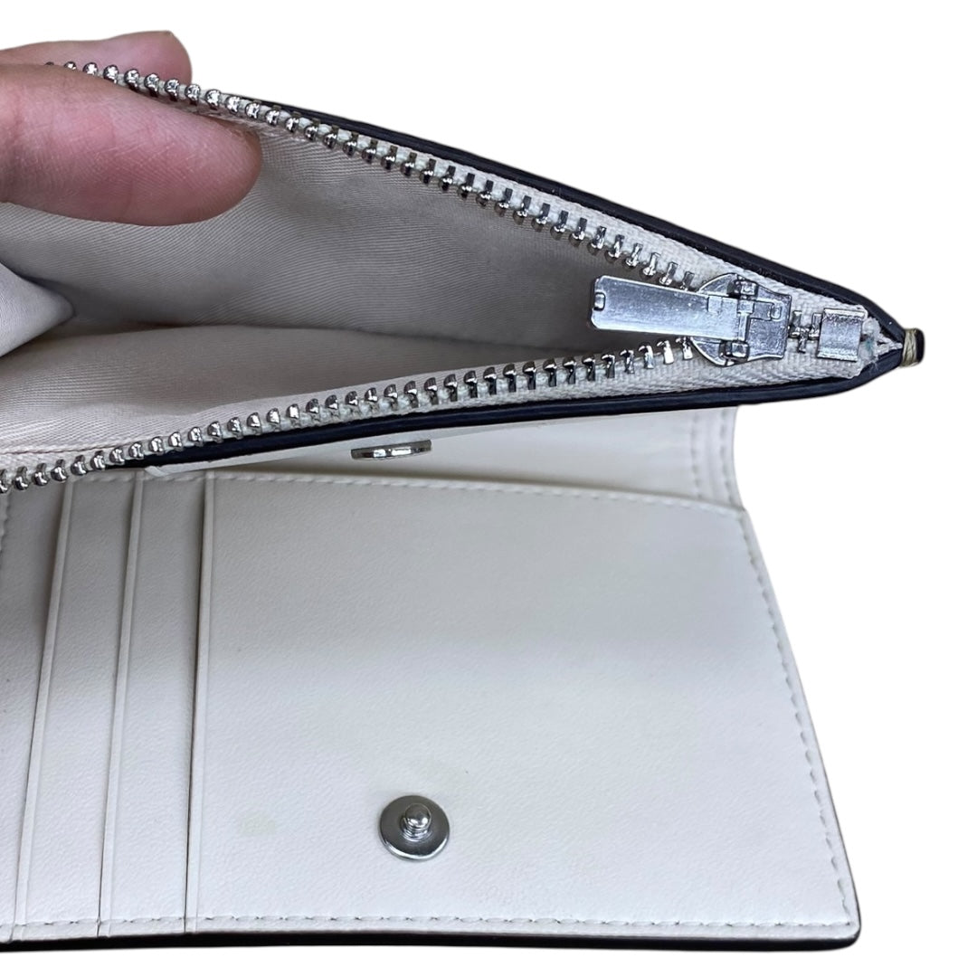 Wallet Designer By Coach In Tan & White, Size:Medium