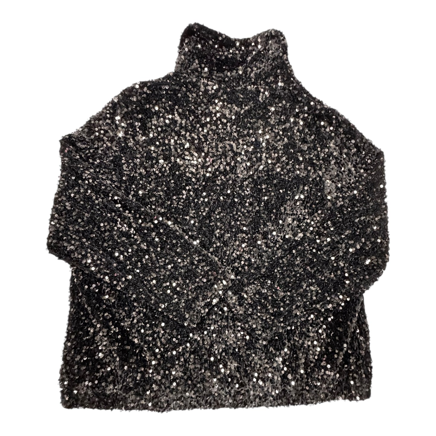 Jacket Sequin Faux Fur & Sherpa By Ruby Rd In Black, Size:1X