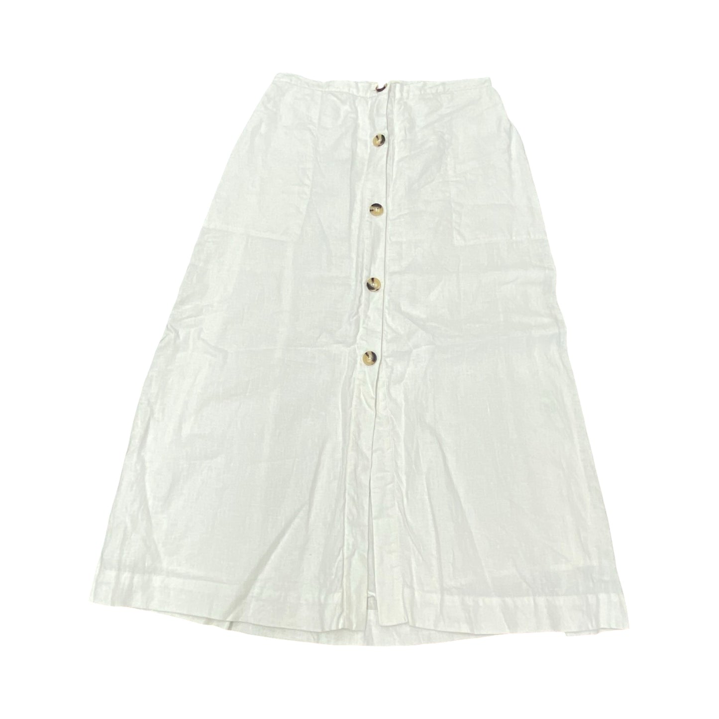 Skirt Maxi By Elan In White, Size:M