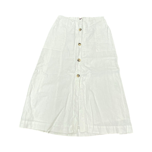 Skirt Maxi By Elan In White, Size:M
