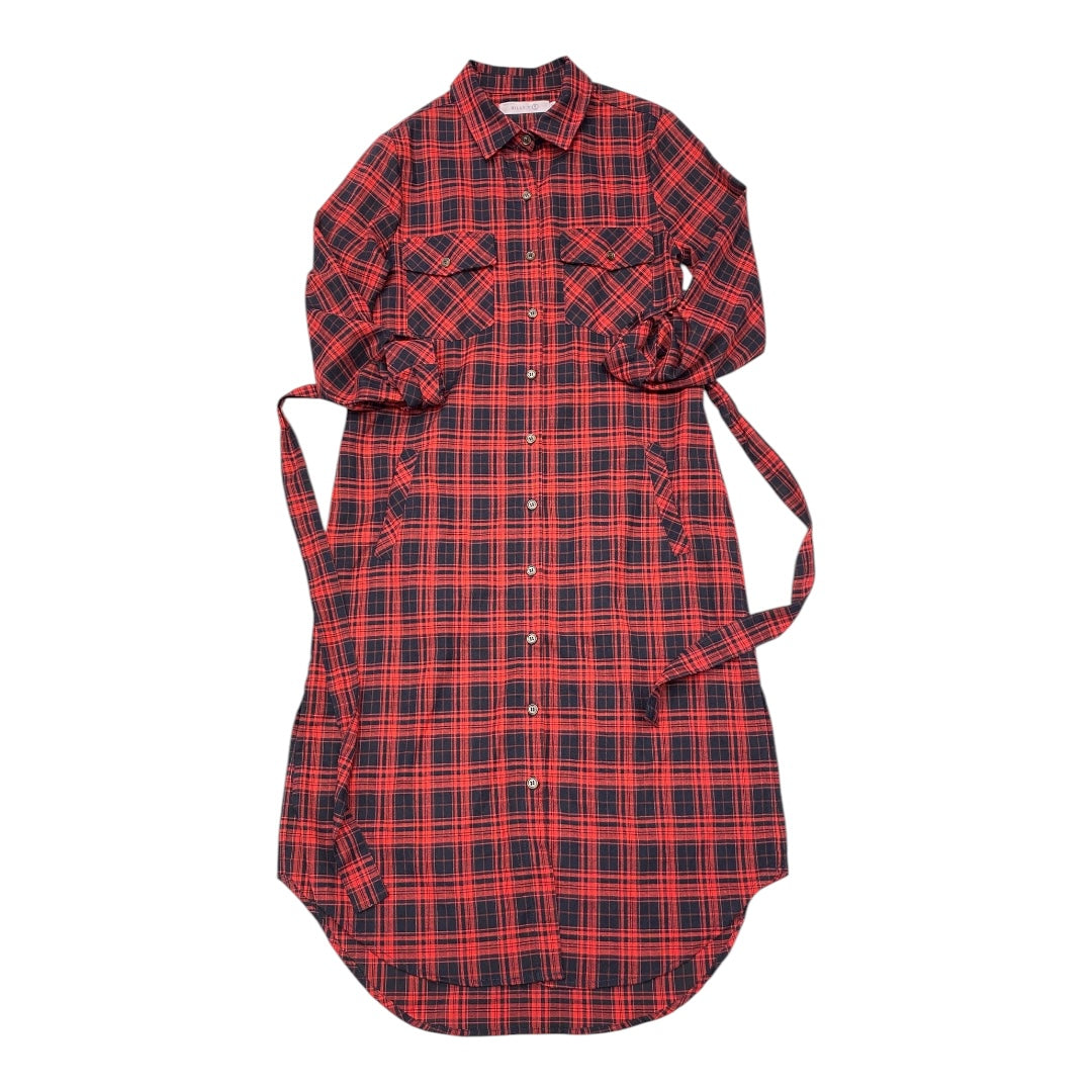 Dress Casual Midi By Cmb In Black & Red, Size:Xs