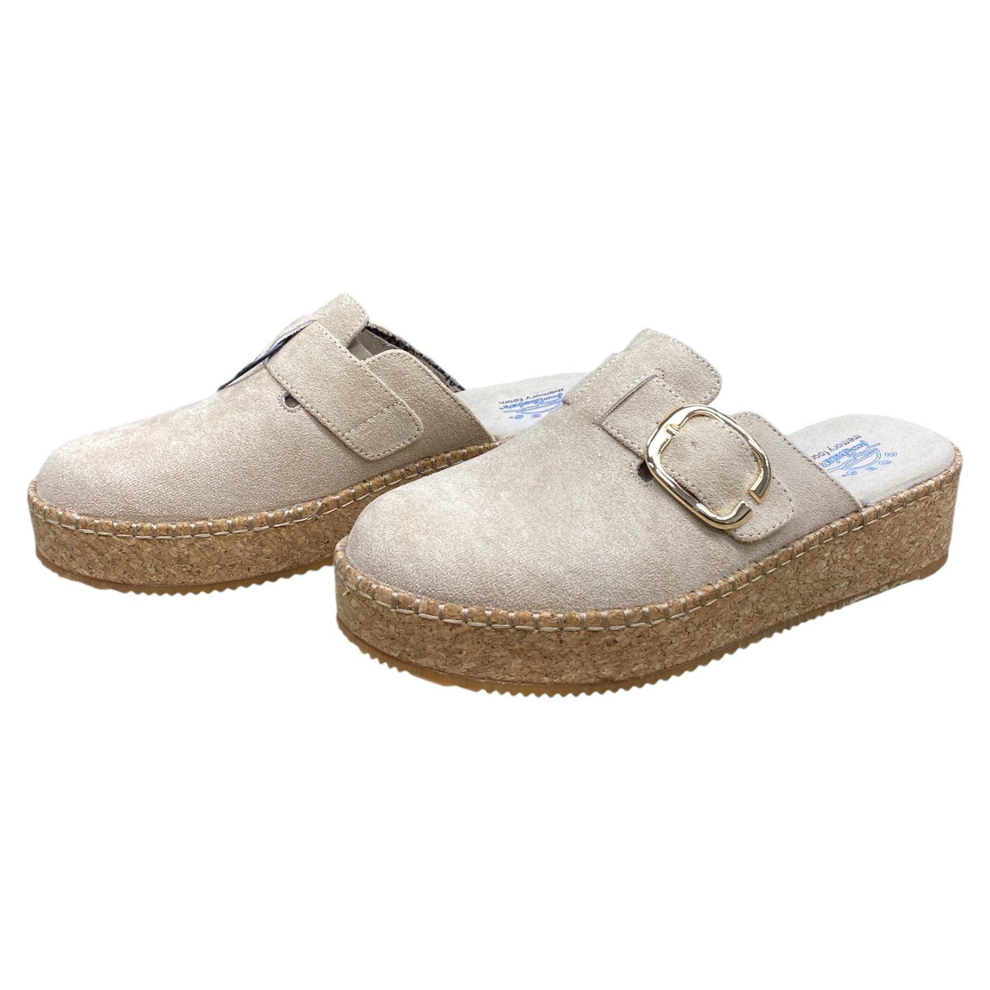 Shoes Heels Platform By Bobs In Beige, Size:11