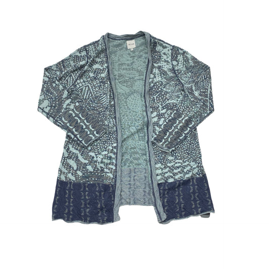 Sweater Cardigan By Nic + Zoe In Green, Size:Xl