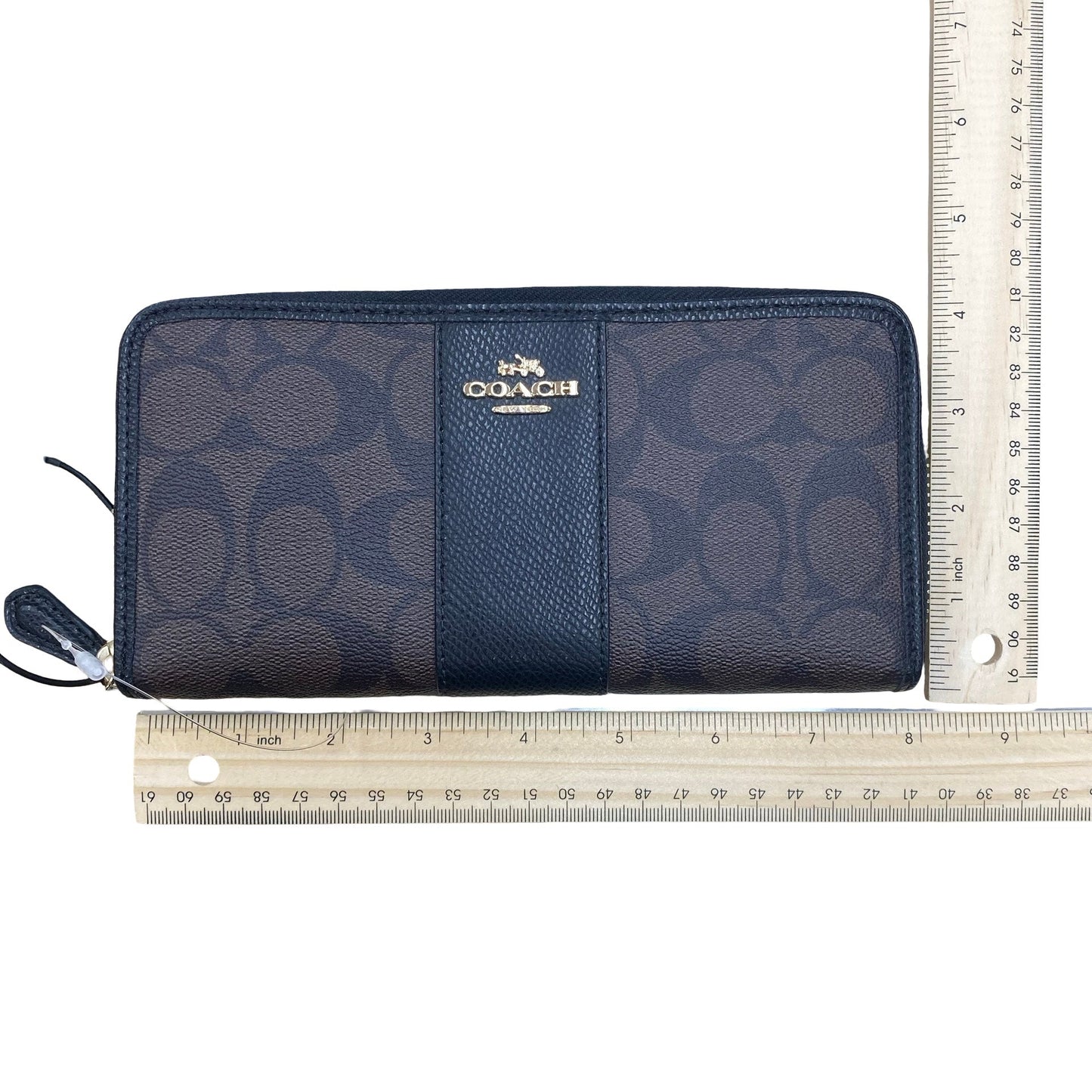 Wallet Designer By Coach In Brown, Size:Large