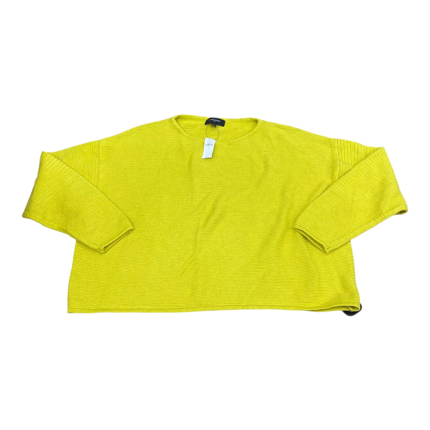 Sweatshirt Collar By Banana Republic In Yellow, Size:Xl