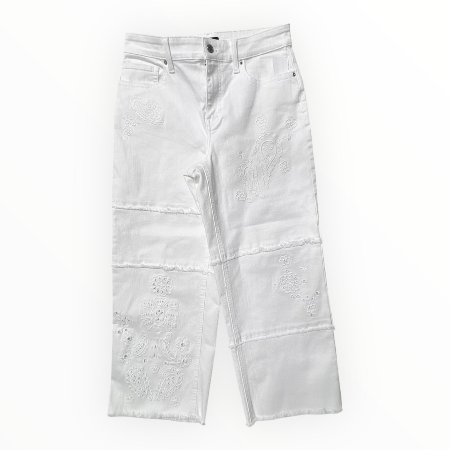 Jeans Wide Leg By Talbots In White, Size:6
