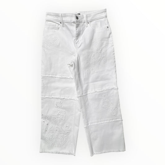 Jeans Wide Leg By Talbots In White, Size:6