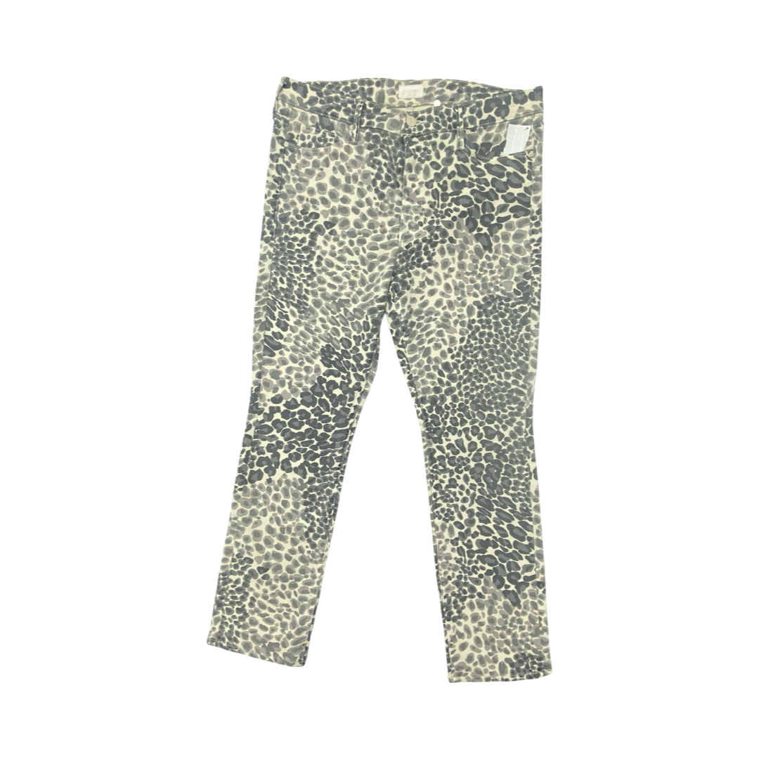 Jeans Straight By Mother In Animal Print, Size:14