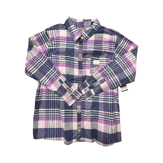 Top Ls By Cmc In Plaid Pattern, Size:2X