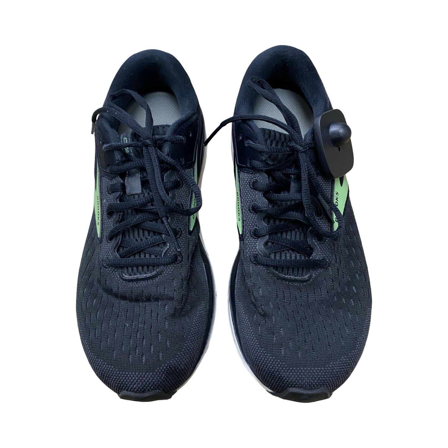 Shoes Athletic By Brooks In Black & Green, Size:9