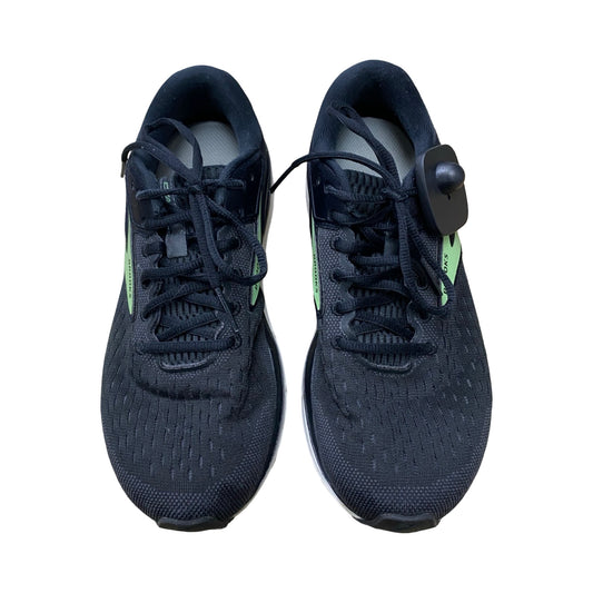 Shoes Athletic By Brooks In Black & Green, Size:9