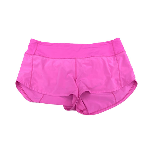 Athletic Shorts By Lululemon In Pink, Size:6