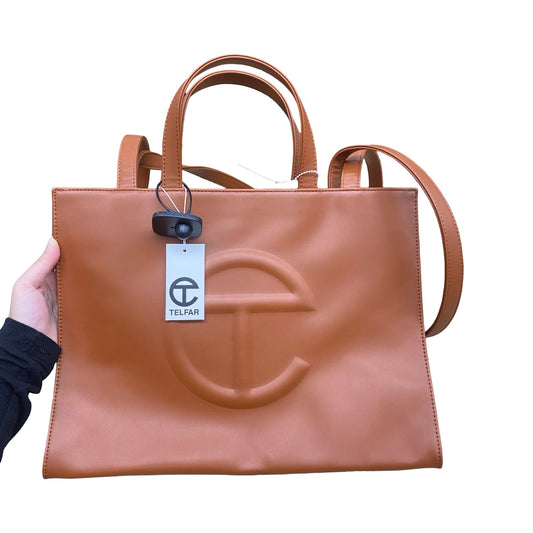 Handbag Designer By Telfar In Brown, Size:Large