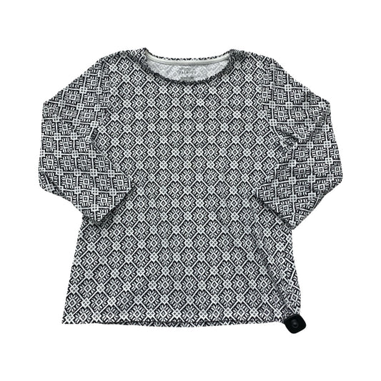 Top Ls By Talbots In Black & White, Size:Xl
