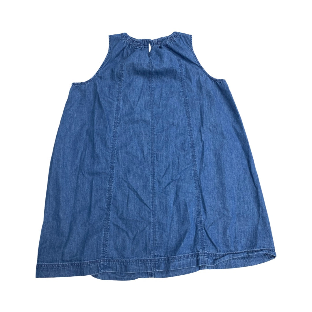 Dress Casual Midi By Loft In Blue Denim, Size:Xl