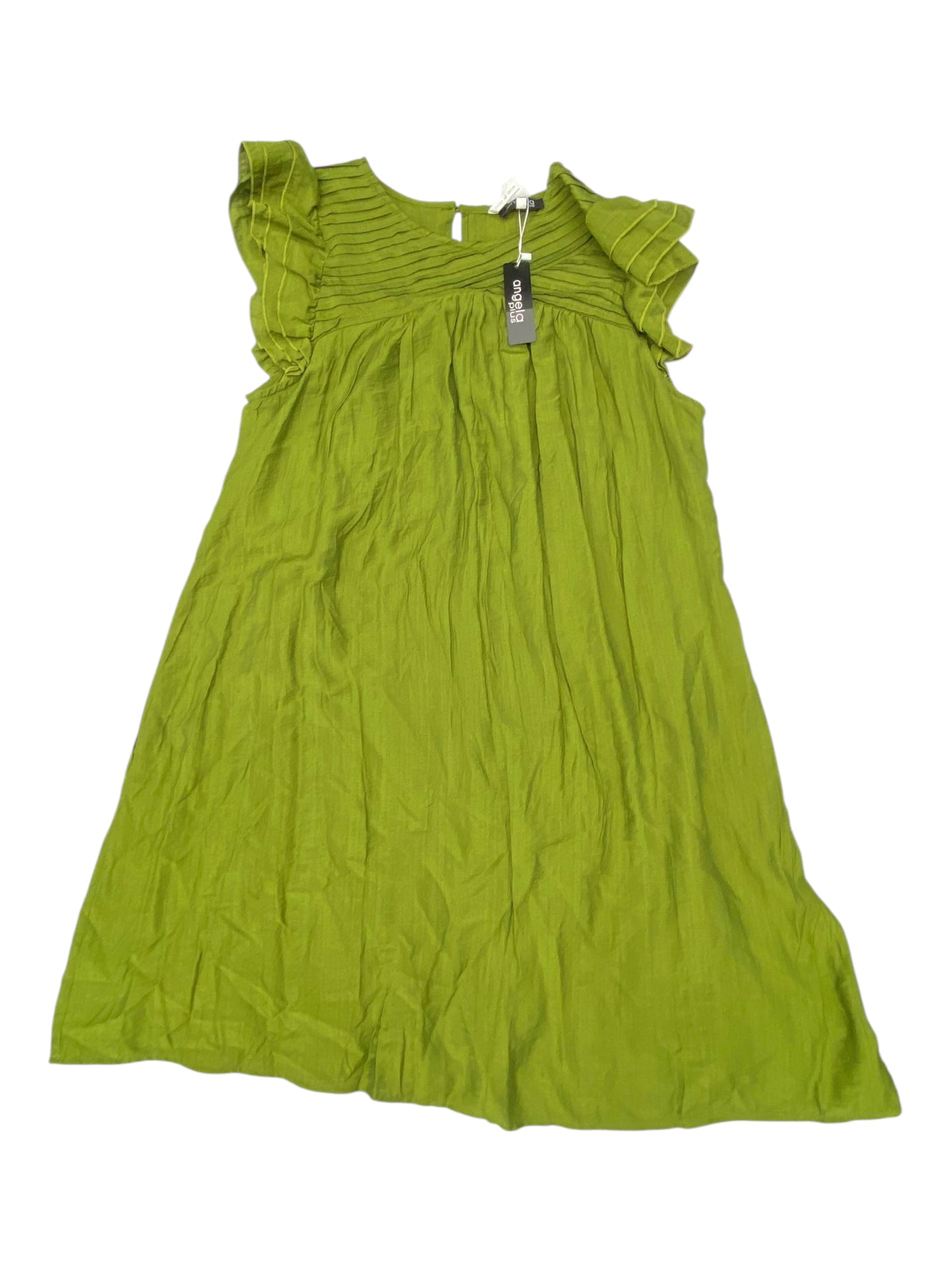 Dress Casual Short By Cmc In Green, Size:1X