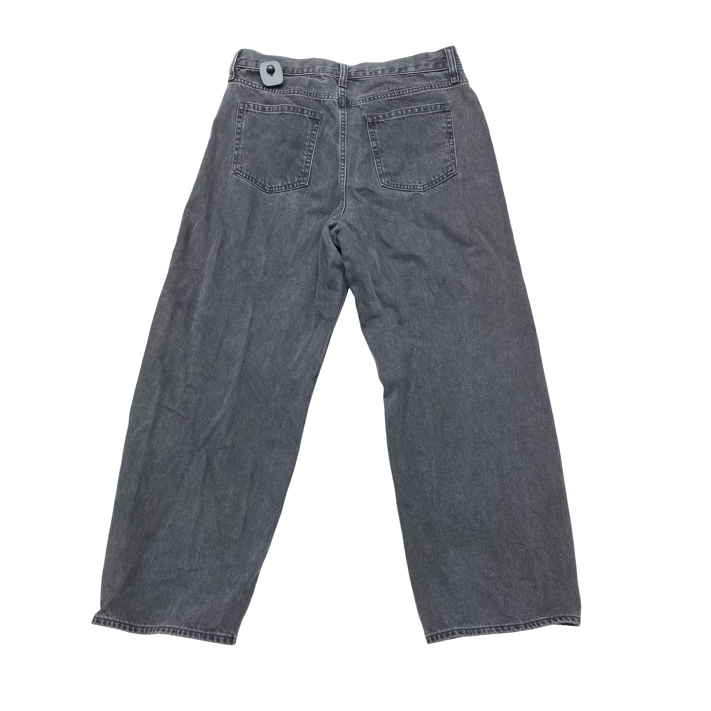 Jeans Wide Leg By Gap In Grey Denim, Size:14