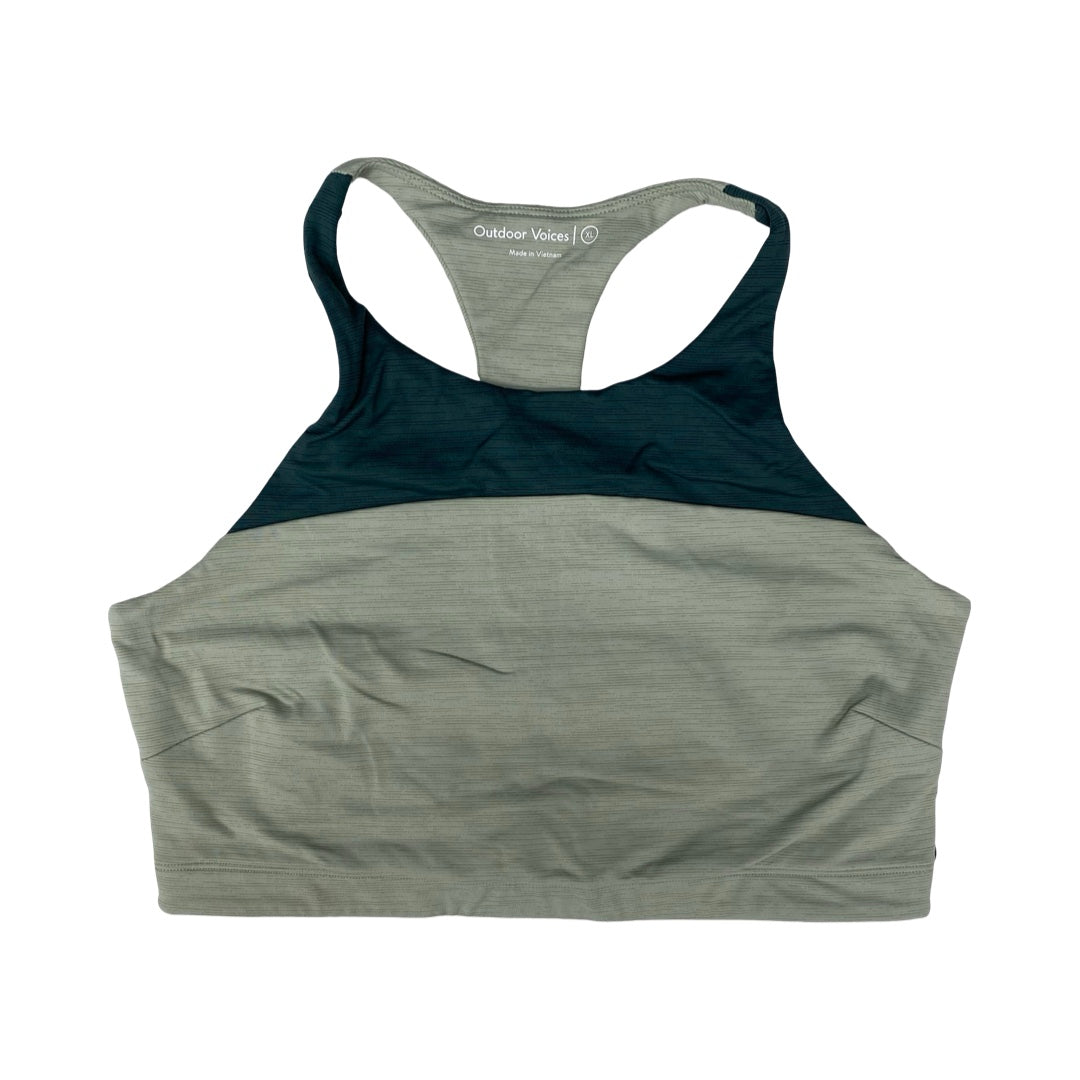 Athletic Bra By Outdoor Voices In Green, Size:Xl