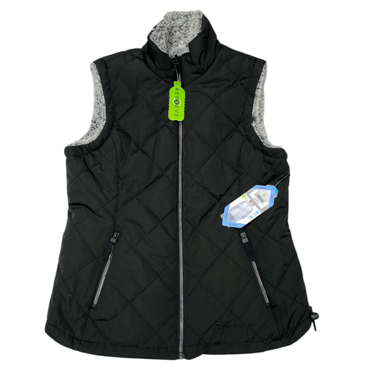 Vest Faux Fur & Sherpa By Clothes Mentor In Black, Size:L