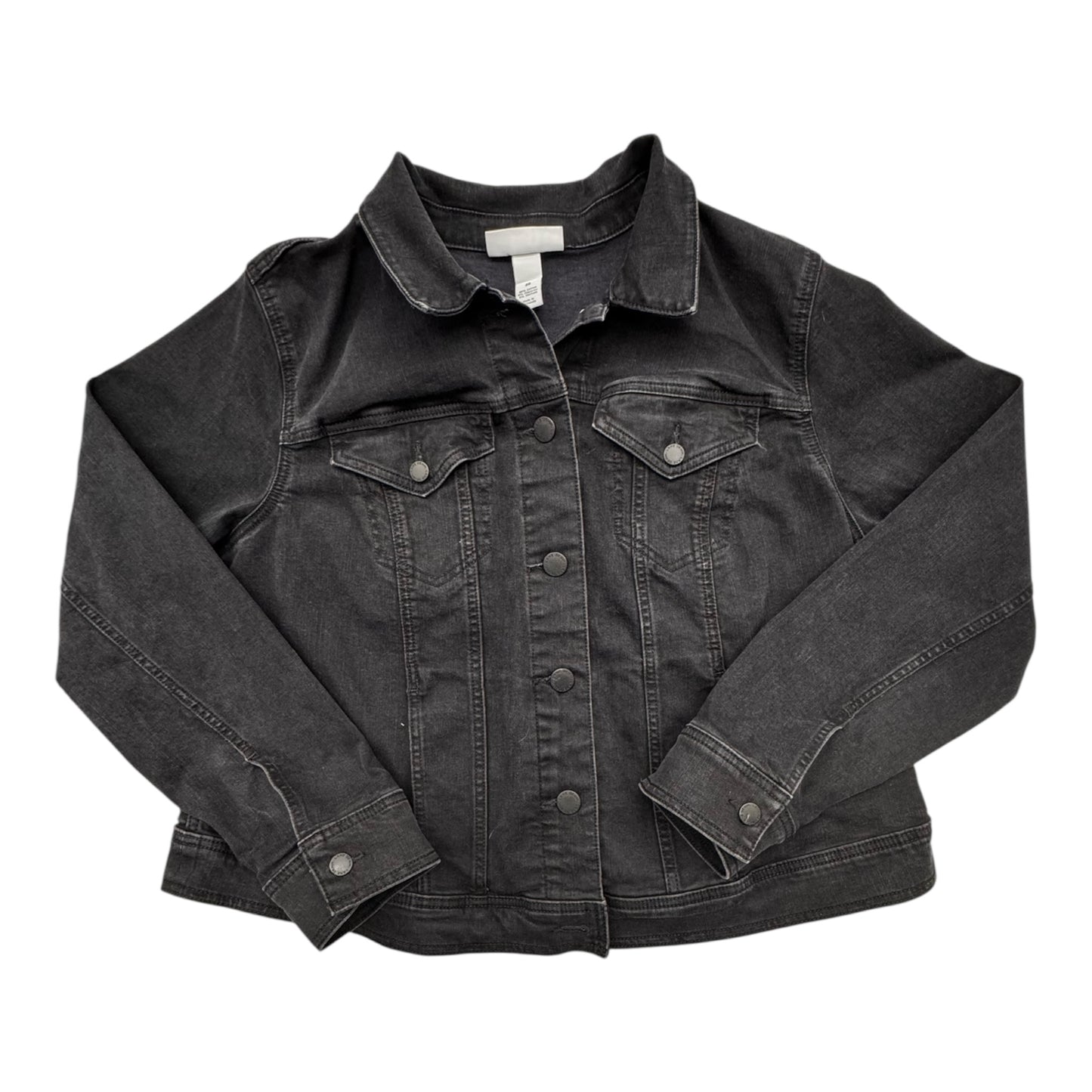 Jacket Denim By Lane Bryant In Grey Denim, Size:2X