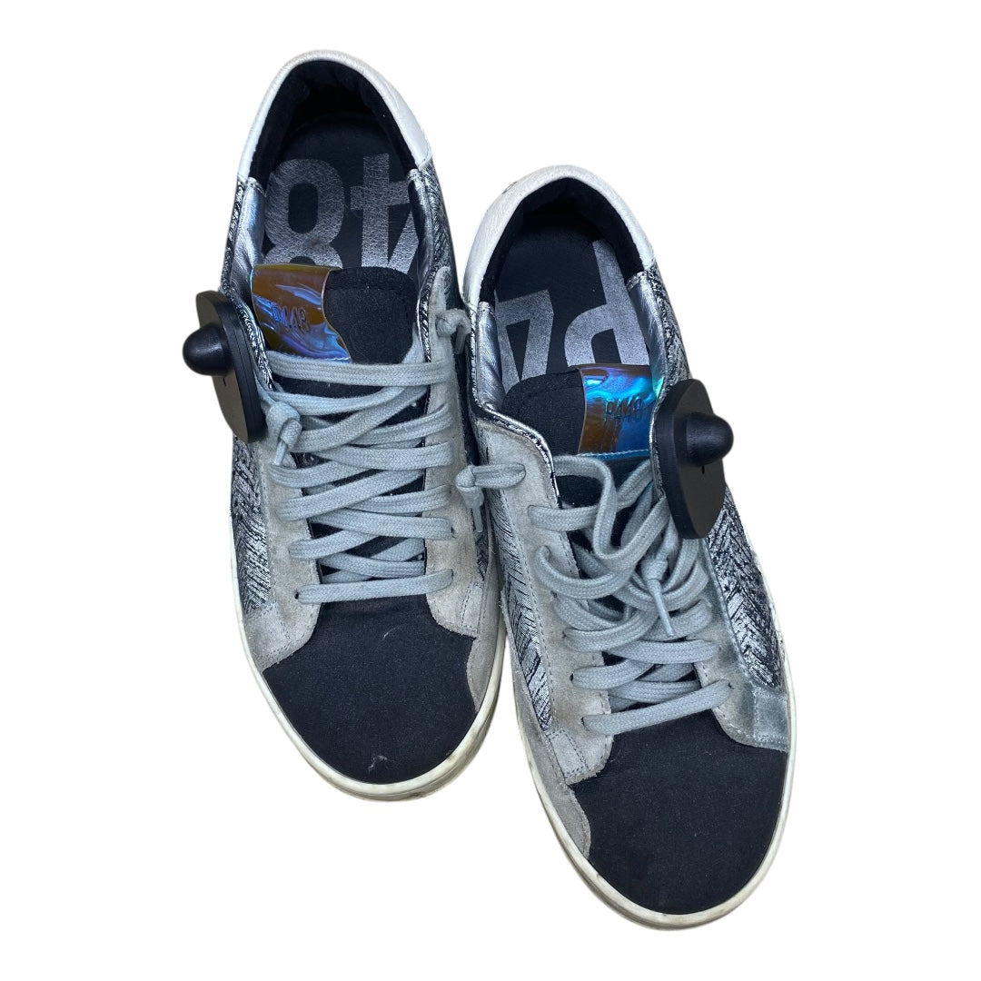 Shoes Sneakers By P448 In Black & Grey, Size:7