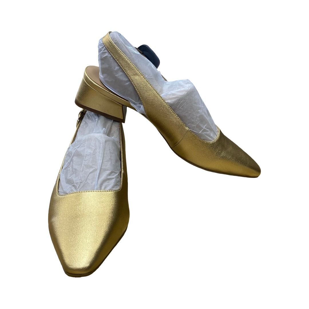 Shoes Heels Block By Naturalizer In Gold, Size:10
