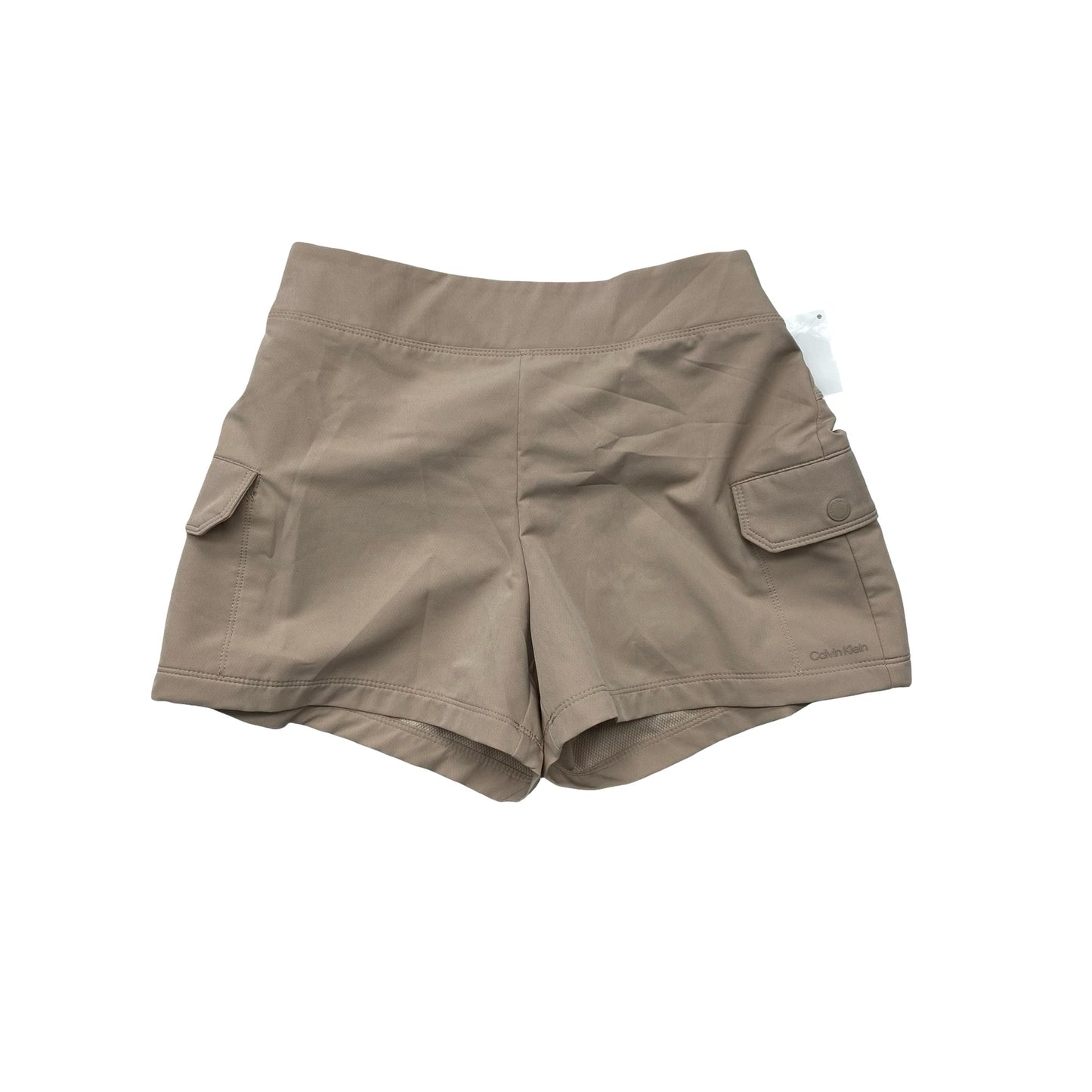 Athletic Shorts By Calvin Klein In Brown, Size:S