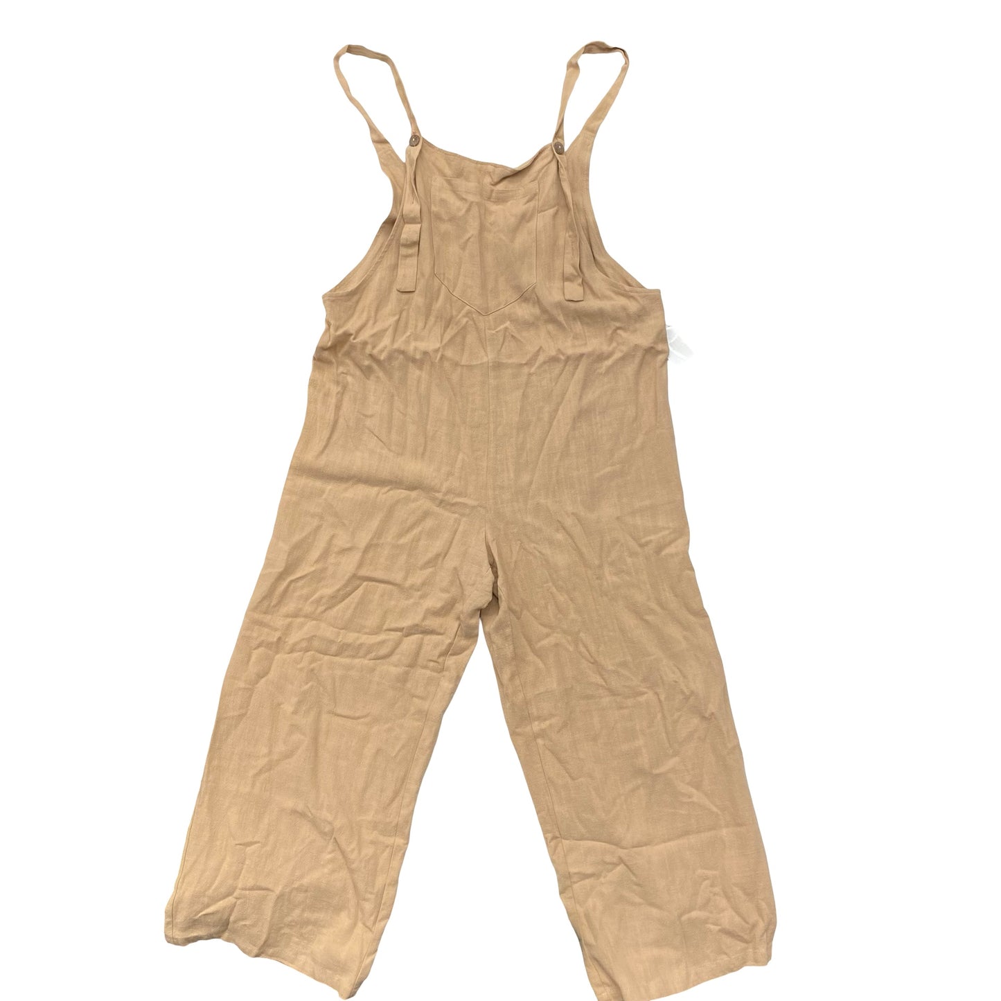 Jumpsuit By Style Rack In Tan, Size:L