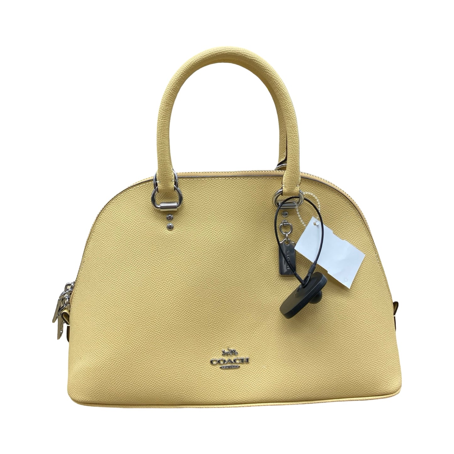 Handbag Designer By Coach In Yellow, Size:Small