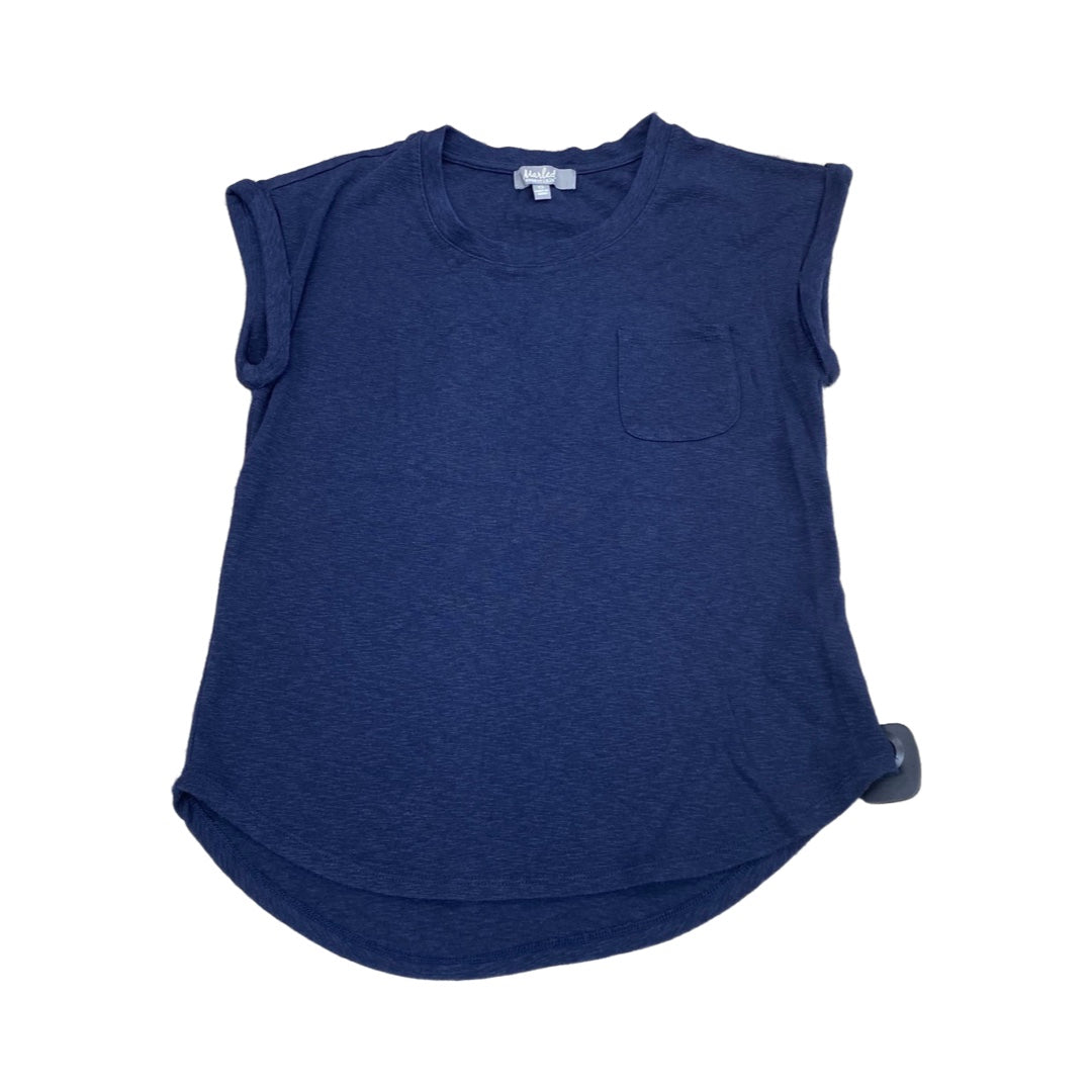 Top Sleeveless By Marled In Navy, Size:Xs