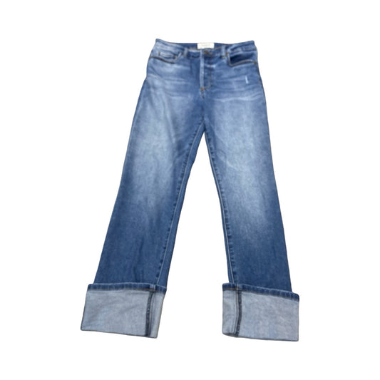 Jeans Straight By Evereve In Blue Denim, Size:4