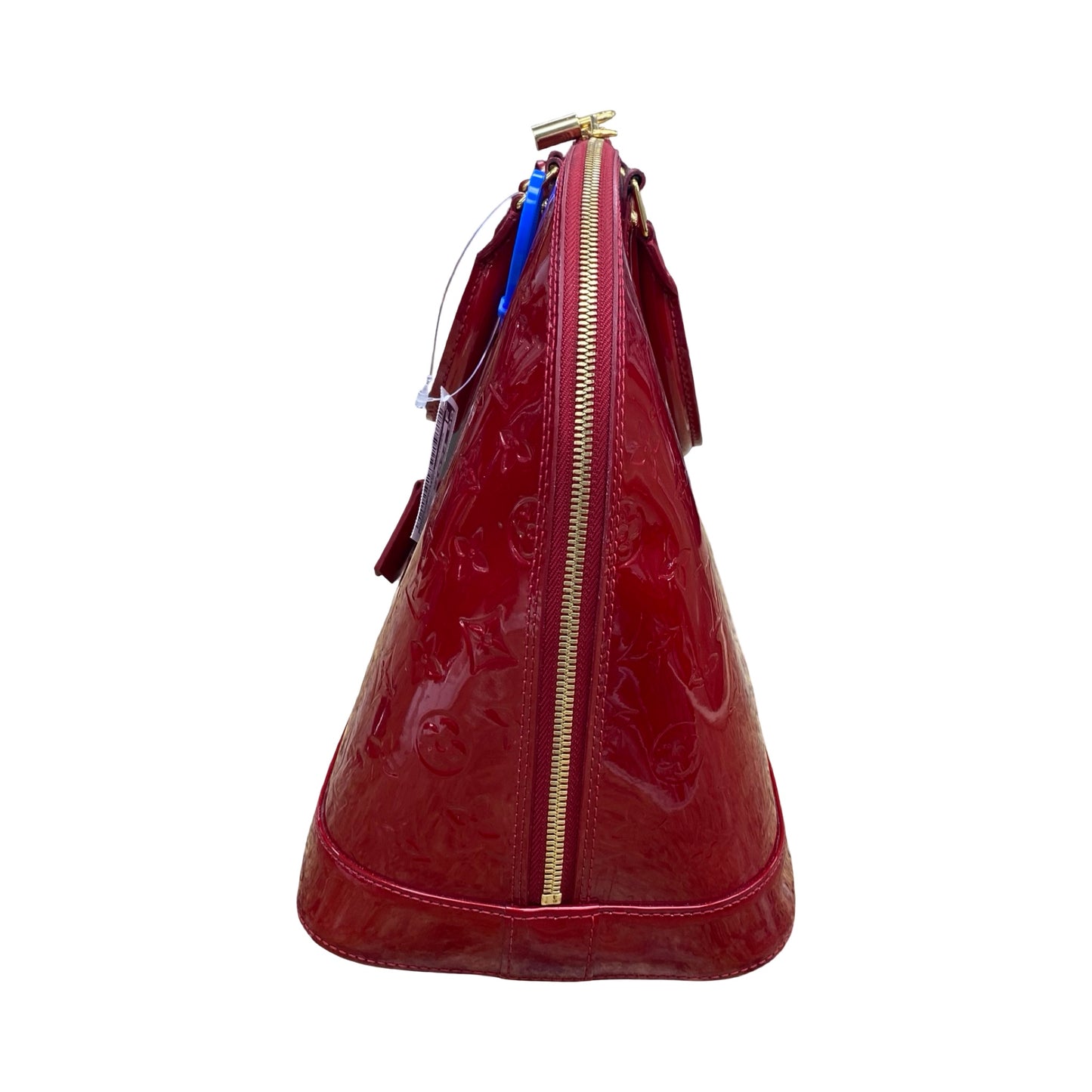 Handbag Luxury Designer By Louis Vuitton In Red Vernis, Size:Large (GM)