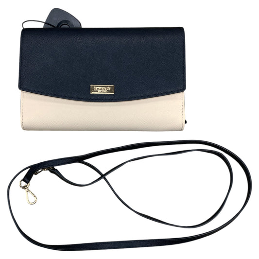 Handbag Designer By Kate Spade In Black & Cream, Size:Small